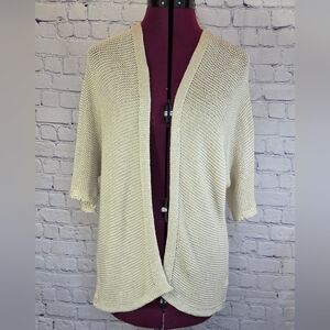 Chic Open-Front Cardigan in Cream